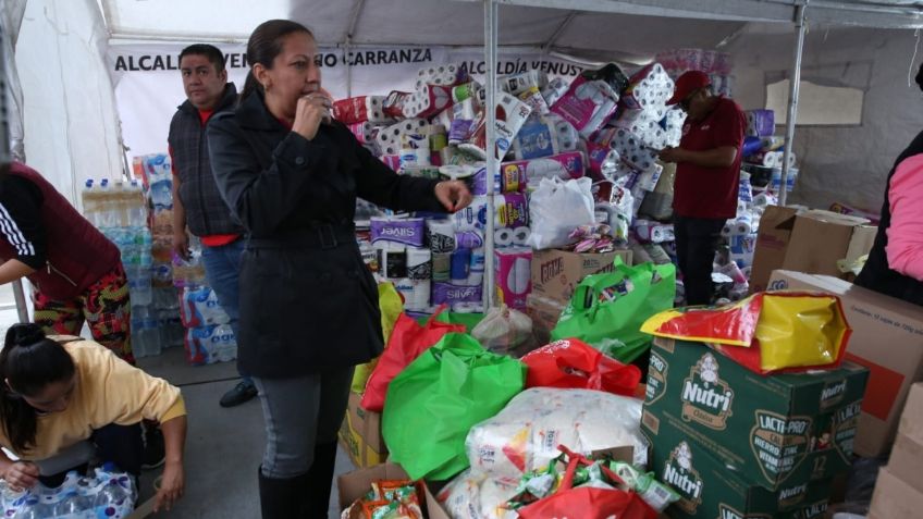 Venustiano Carranza instala centro de acopio para damnificados, tras huracán John en Guerrero