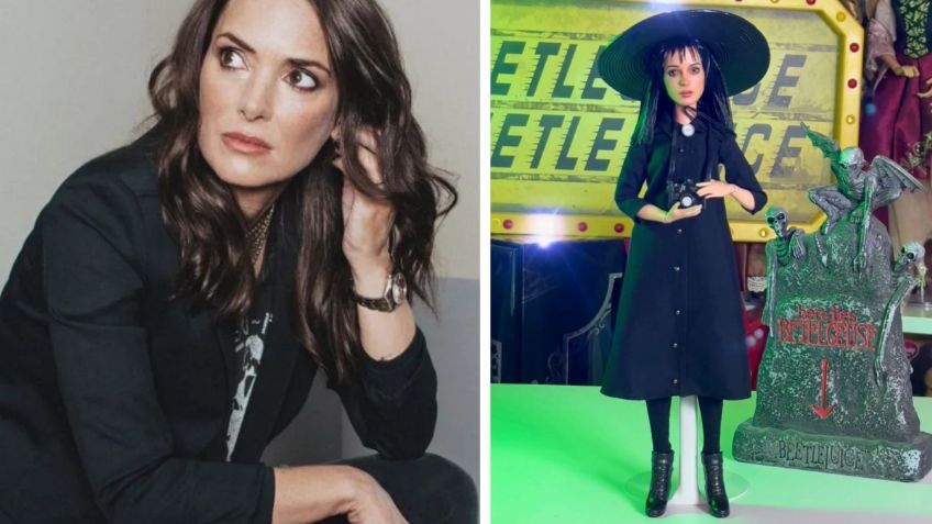 Fan de “Beetlejuice” diseña muñeca de Lydia Deetz, personaje con el que Winona Ryder saltó a la fama en los 80