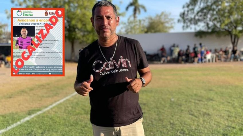 Localizan a "Kiki", entrenador y árbitro de fútbol que desapareció tras dirigirse a su trabajo en Mazatlán