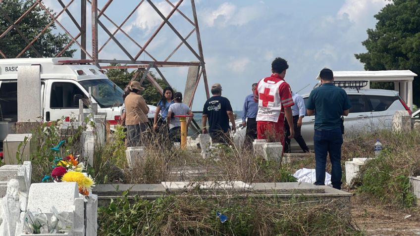 Un abuelito muere en un panteón mientras visitaba la tumba de su hijo