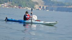 Ciudadanos en kayak extraen 400 kilos de basura del Cañón del Sumidero en Chiapas