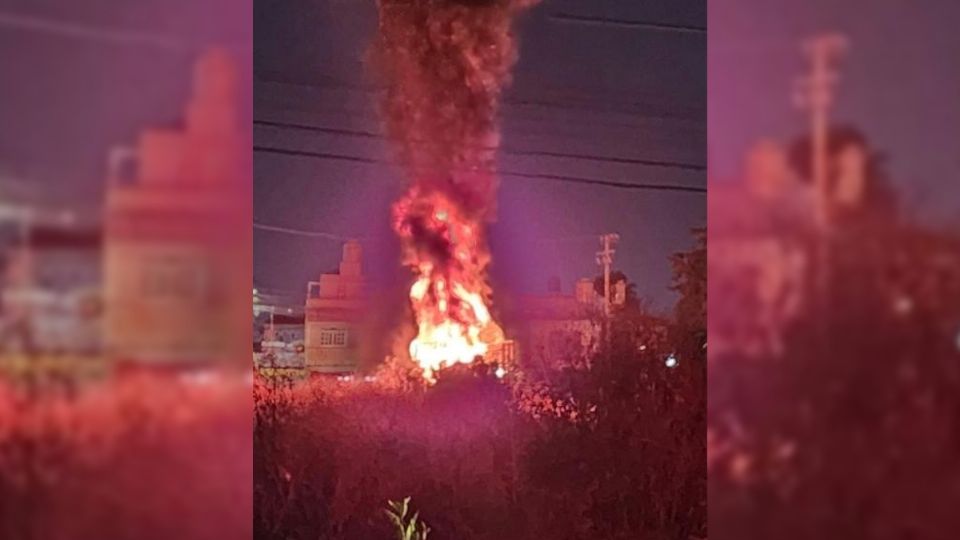 El incendio se percibía desde varios metros a la redonda.