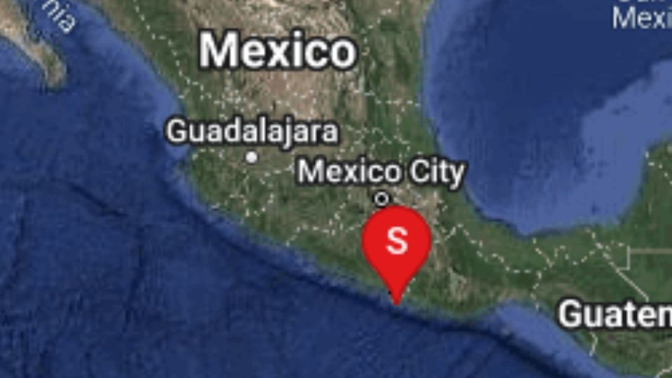 Sismo registrado en Guerrero