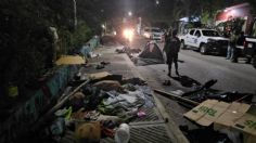 Migrantes son desalojados del parque público en Tuxtla Gutiérrez