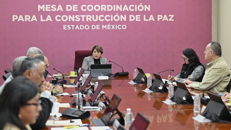 Delfina Gómez preside Mesa de Coordinación para la Construcción de la Paz