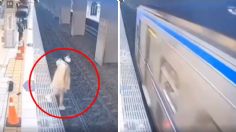 Mujer sobrevive de milagro al caer a las vías del metro y ser aplastada por el mismo: VIDEO