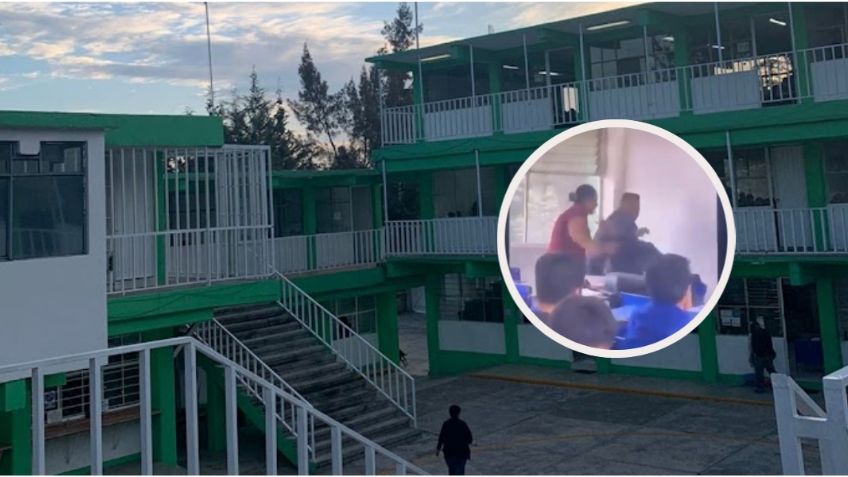 VIDEO: así fue la brutal golpiza que recibió una profesora de la Prepa 24 por presuntamente reprobar a un alumno