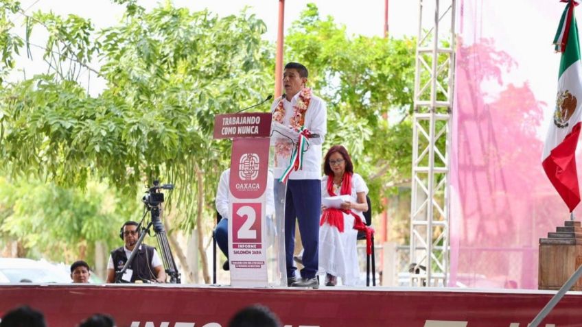 Salomón Jara Cruz rinde su segundo informe de gobierno en Oaxaca