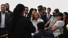 Giorgia Meloni, Primera ministra de Italia, hace turismo en el Cristo Redentor