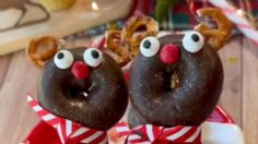 Receta para Navidad de donitas de chocolate con forma de reno, ¿cómo prepararlas?