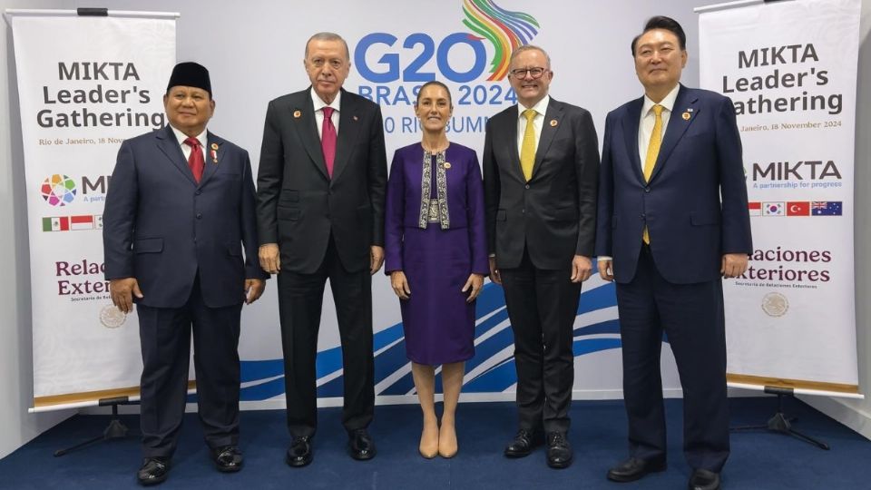 Claudia Sheinbaum en la cumbre de líderes G20