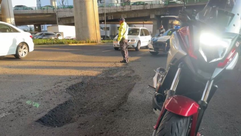 Bache daña al menos 10 vehículos en Periférico y Luis Cabrera | VIDEO