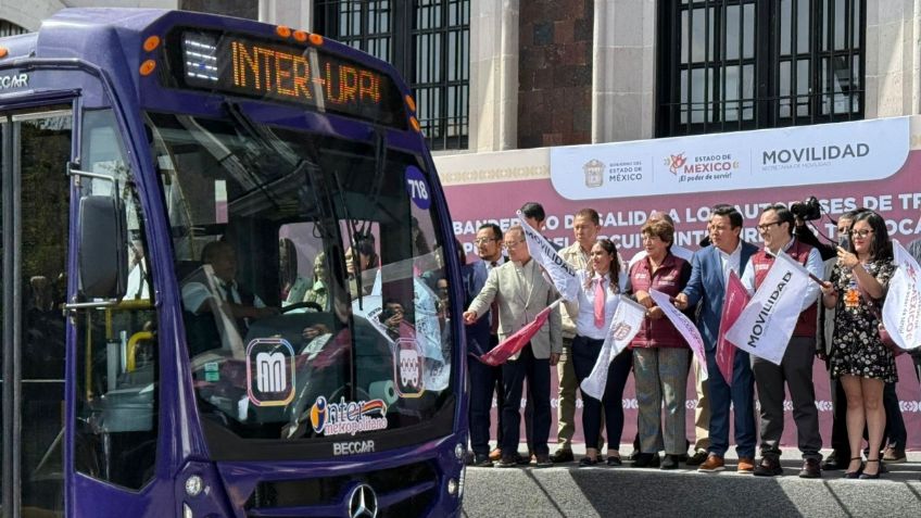 Delfina Gómez da banderazo a unidades del Circuito Interurbano Tollocan