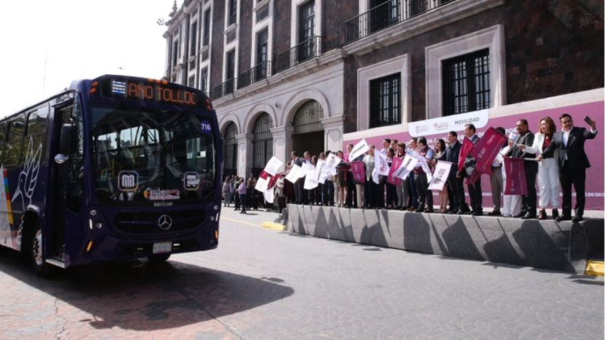 Estado de México da banderazo de salida a los nuevos autobuses del Circuito Interurbano Tollocan Norte