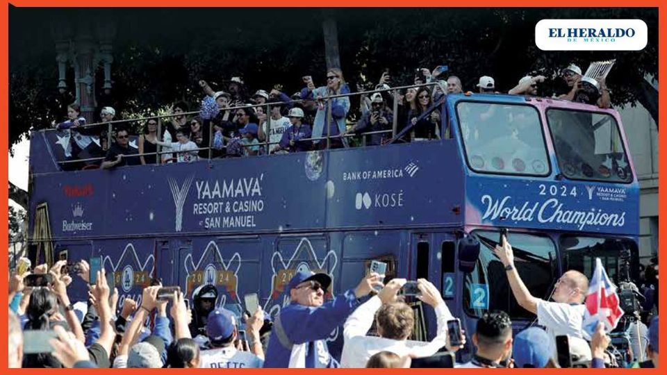 En un día muy especial, los Dodgers realizaron el desfile de campeones de la Serie Mundial, tras derrotar a Yankees