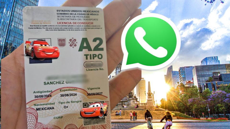 Tramite para expedir la licencia vía WhatsApp