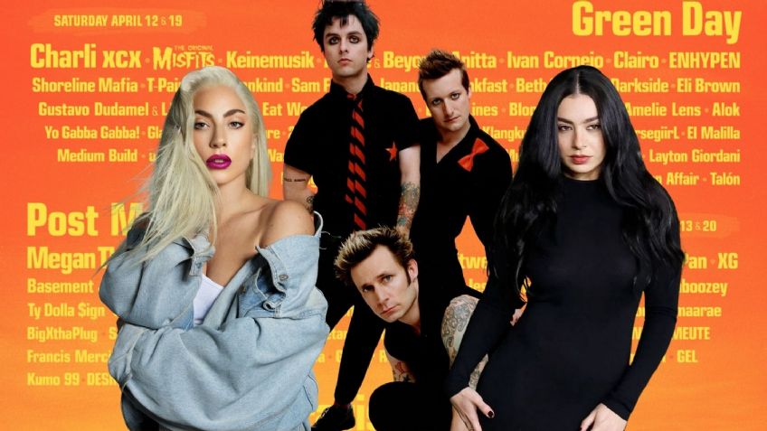 Revelan el cartel oficial del Coachella 2025: Lady Gaga compartirá escenario con Green Day y Post Malone