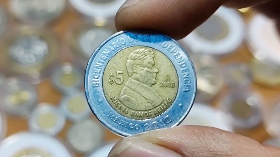 Moneda de 5 pesos que pagan hasta 350 mil pesos