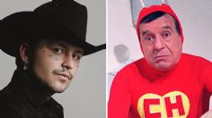 ¿En qué se parecen Christian Nodal y Chespirito?, en redes sociales los comparan