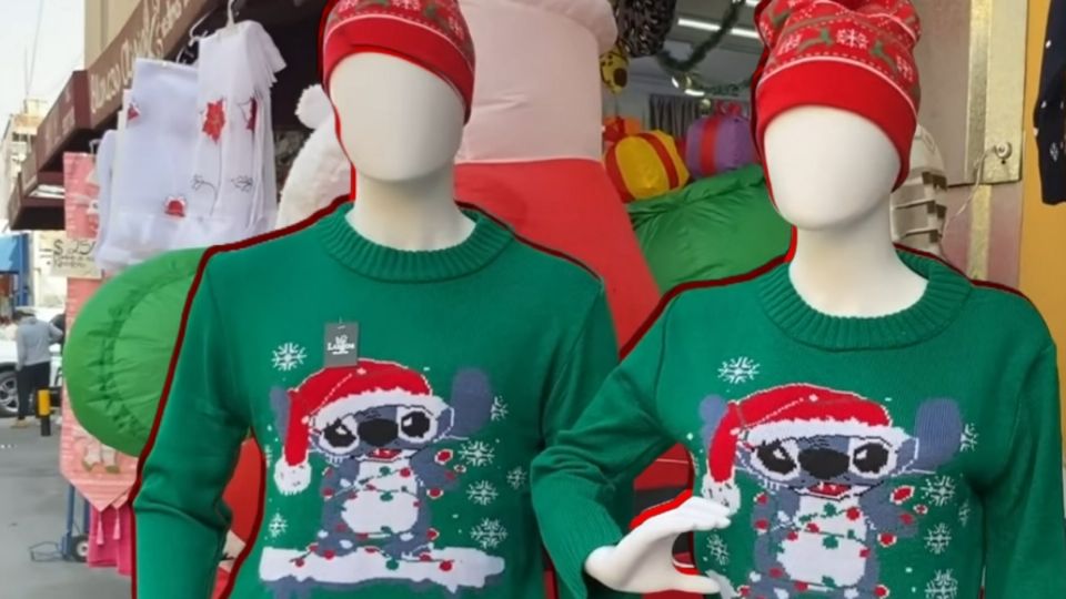 Los suéteres navideños van desde los 150 pesos hasta los 350, el costo dependerá del modelo y de la talla