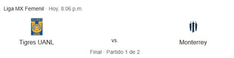 tigres vs rayadas en vivo final ida liga mx femenil apertura 2024