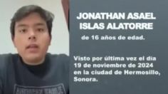 Hallan con vida a Jonathan Asael, joven desaparecido junto a su amigo en Sonora