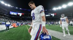 Daniel Jones, de los New York Giants, "frustrado" por quedarse en la banca