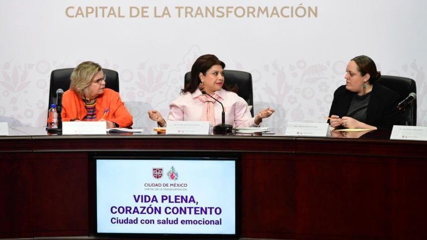 Clara Brugada presenta estrategia para atender la salud mental de los capitalinos