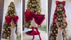 Influencer mexicana comparte tutorial para hacer un megamoño para el árbol de Navidad