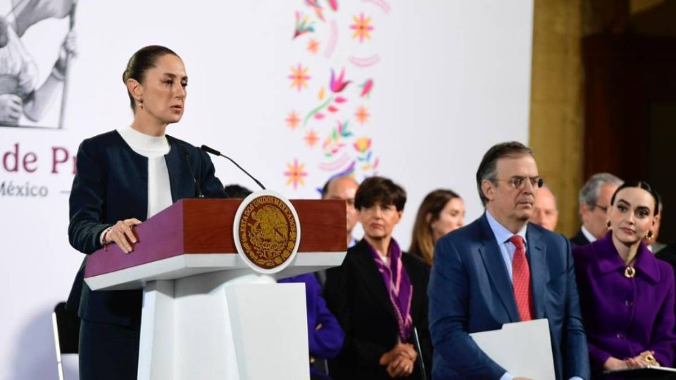 Presidenta Claudia Sheinbaum durante la conferencia Mañanera