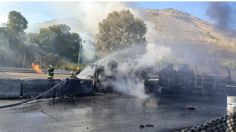 Capufe cierra ambos sentidos de Chamapa-Lechería por incendio de pipa, estas son las alternativas viales