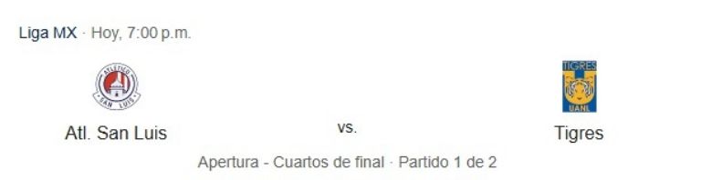 san luis vs tigres a que hora ver en donde 