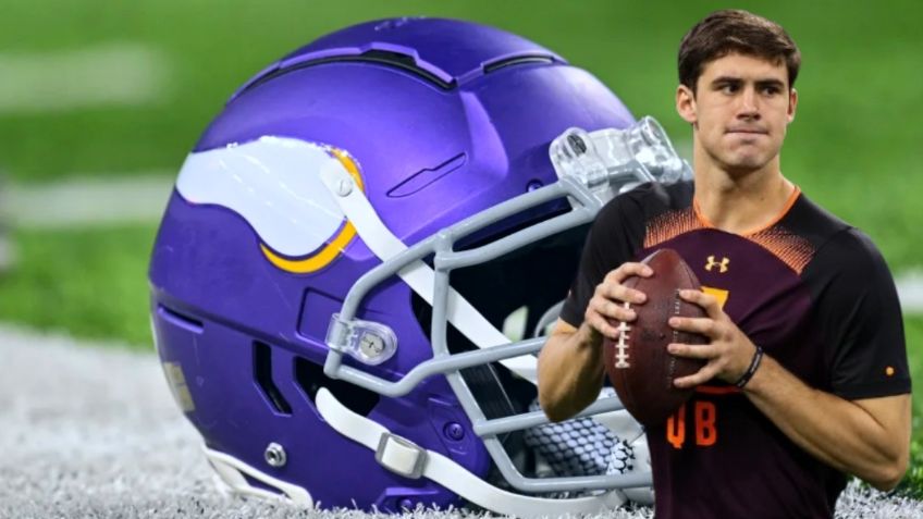 Daniel Jones exquarterback de New York Giants, firma con los Minnesota Vikings