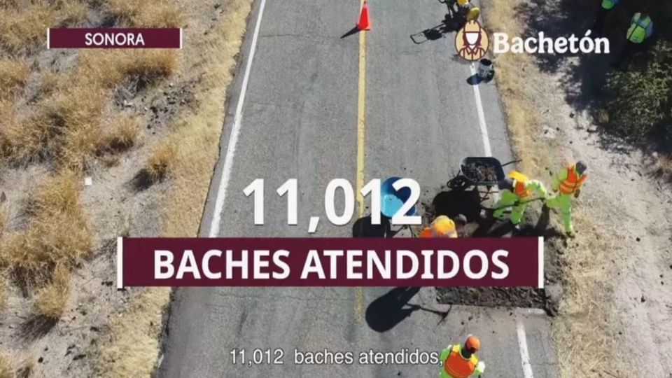 Se han atendido más de 11 mil baches en México.