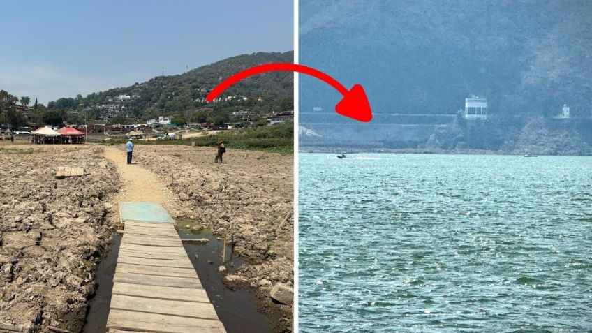 ¡Adiós sequía! Presa Valle de Bravo sube 10 metros y así de espectacular se ve ahora