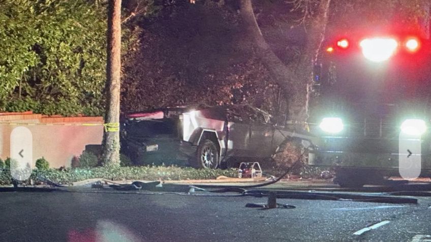 Cybertruck se estrella por una falla en el sistema, se incendia y mueren 3 personas