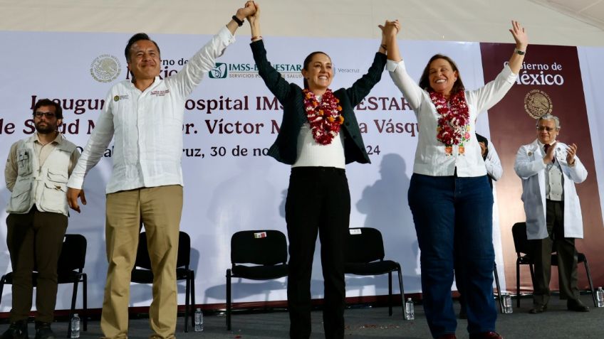 Claudia Sheinbaum integra a Cuitláhuac García a su gobierno, lo despide del gobierno de Veracruz