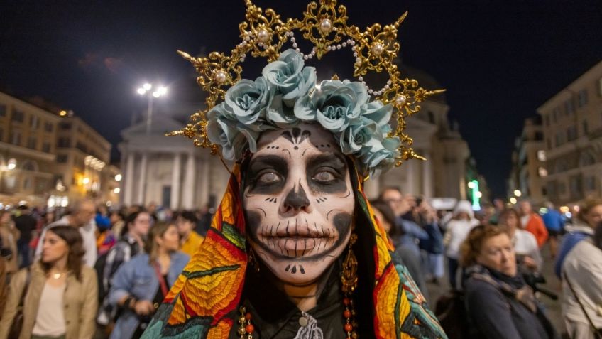 La Catrina se pasea en Roma