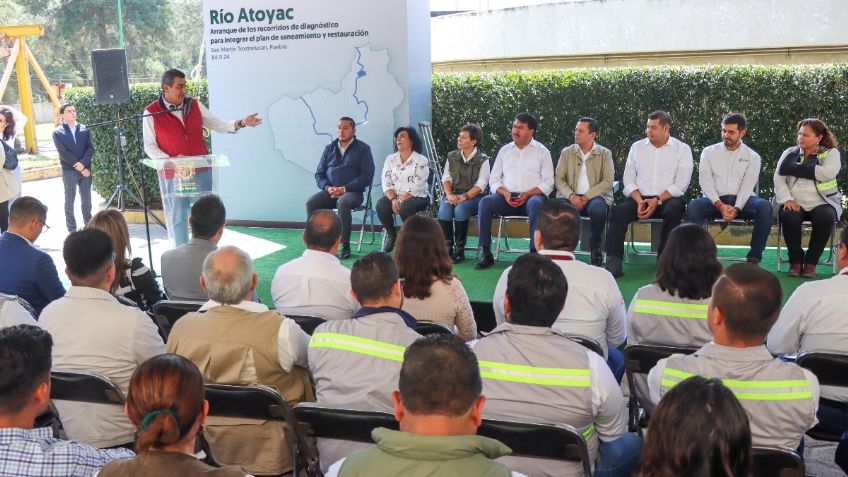 Sergio Salomón y Alejandro Armenta inician proyecto que sentará bases para rescate del Atoyac