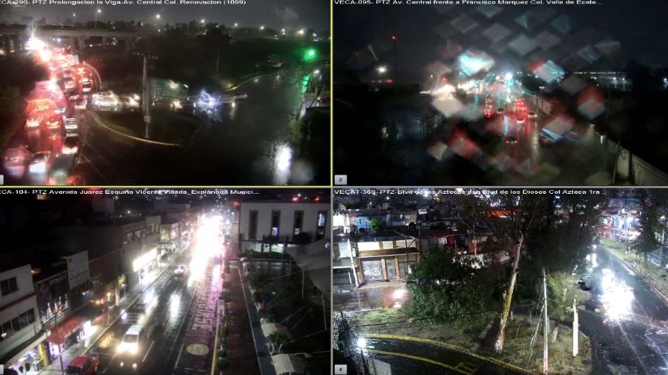 La lluvia se sintió en esta zona del Estado de México durante la tarde y la noche de este 4 de noviembre.