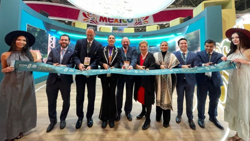 La secretaria de Turismo del Gobierno de México, Josefina Rodríguez, inaugura Pabellón México, en el World Travel Market 2024, en Londres