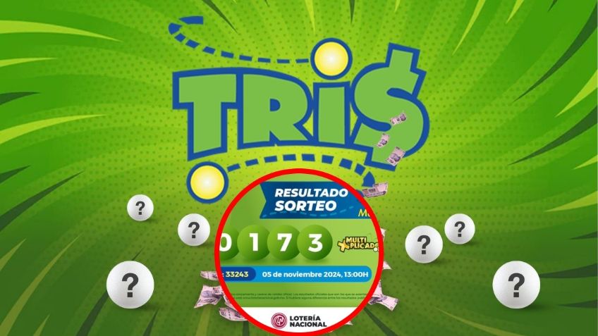 Sorteo Tris del martes 5 de noviembre: estos son los números ganadores de la 1:00 PM y las 3:00 PM