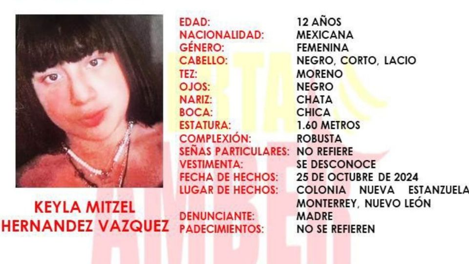 Ficha de búsqueda de Keyla Mitzel Hernandez Vazquez