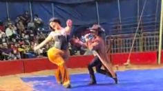 Circo se vuelve viral en redes por hacer show imitando a Ángela Aguilar y Christian Nodal: VIDEO