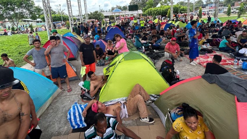 Avanzan las 2 caravanas en la Frontera Sur de México, dicen que llegarán a Estados Unidos