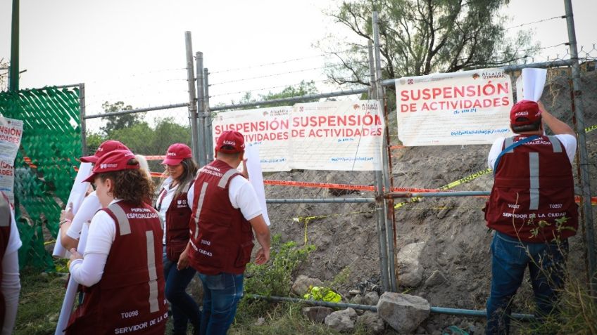 Suspenden obras de excavación en predio de San Nicolás Tolentino, Iztapalapa