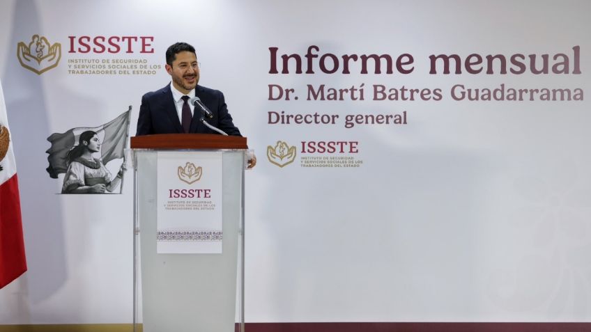 Martí Batres rinde su primer informe mensual ante personal del Issste; destaca apoyo al derechohabiente