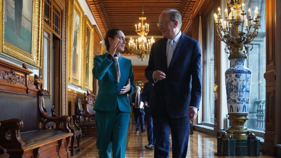 La presidenta de México se reunió con los empresarios estadounidenses en Palacio Nacional.