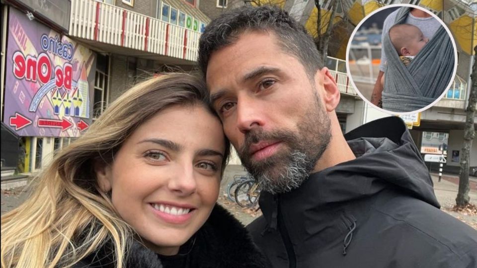 Michelle Renaud y Matías Novoa presentan por primera vez a su hijo, Milo