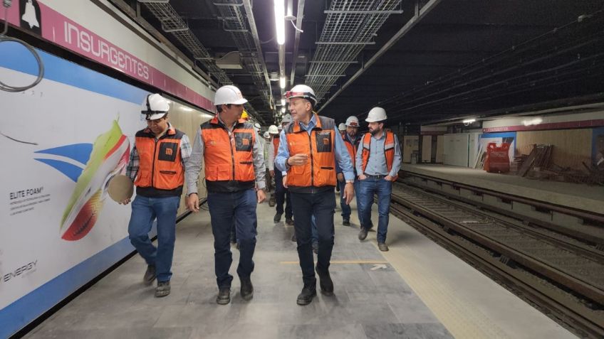 Avanzan trabajos en línea 1 del Metro CDMX